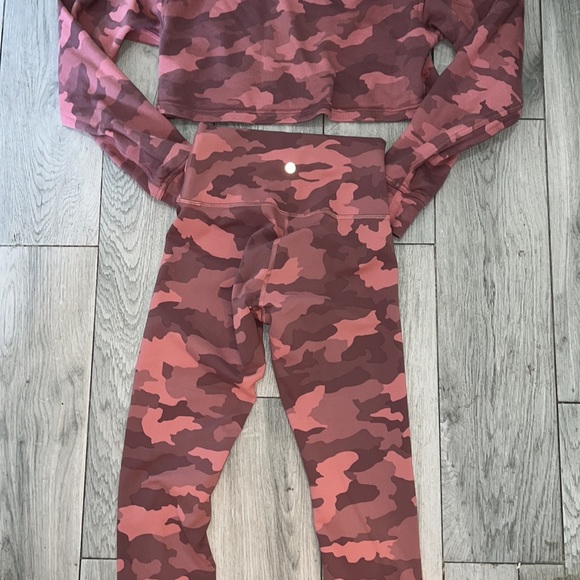 LuluLemon matching set rare pink cameo Aria Las Vegas set - Picture 5 of 10